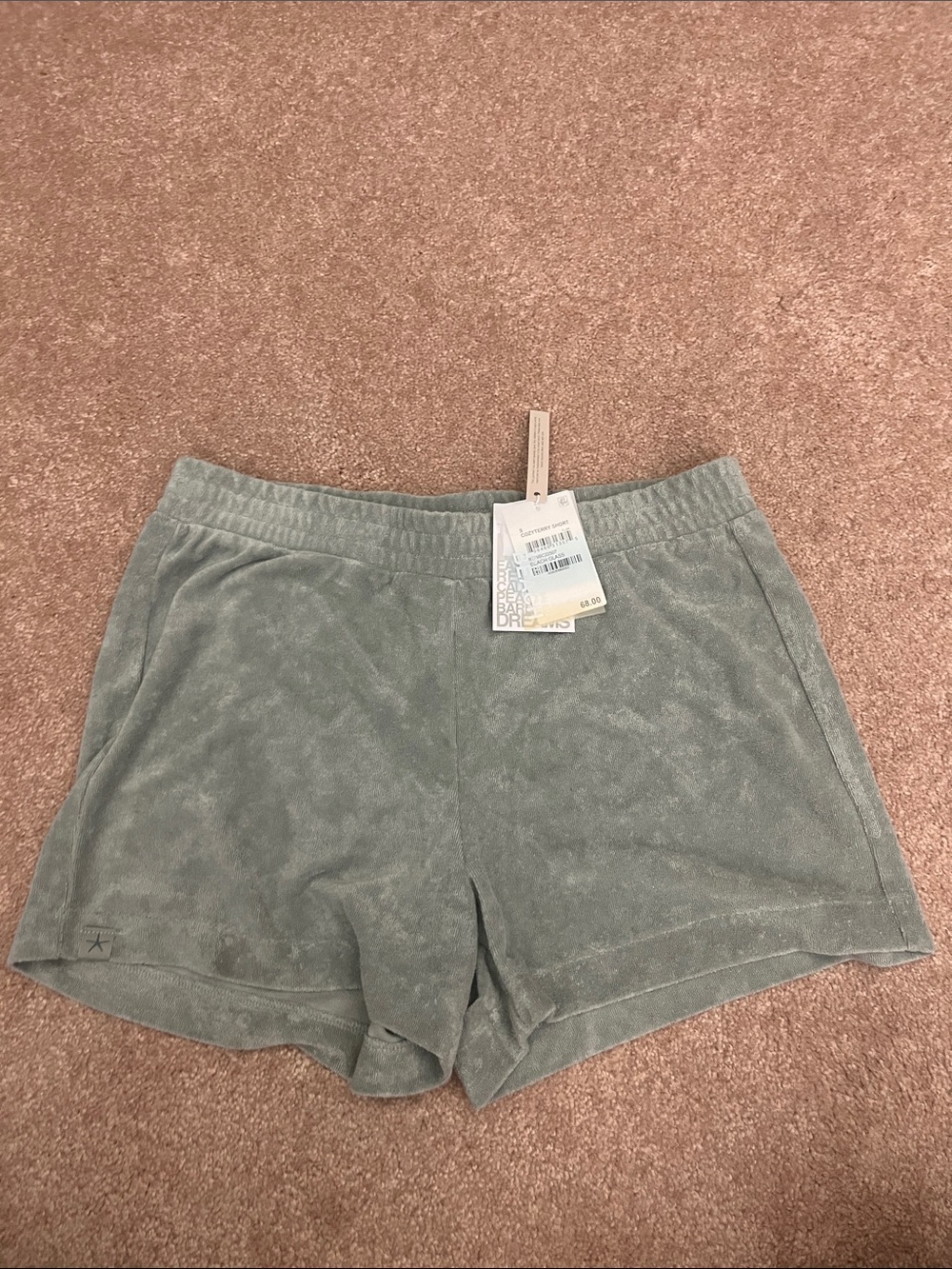 Women's Soft Terry Lounge Shorts in Green